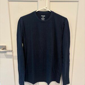 True Classic Men's Long-Sleeve T-Shirt Navy Medium